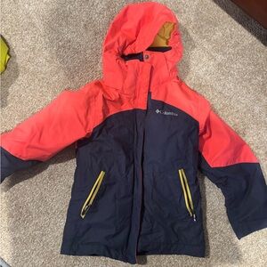Columbia Kids' Vibrant pink and Navy Puffer Jacket with insert
